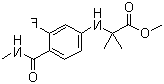 N-[3-Fluoro-4-[(methylamino)carbonyl]phenyl]-2-methylalanine methyl ester